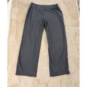 HANRO Lounge Pants Size L charcoal Grey Elastic Waist Made in Portugal